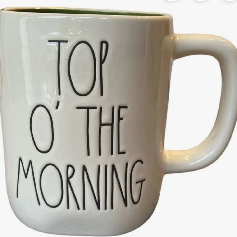 Rae Dunn double sided Mug (Top O The Morning)